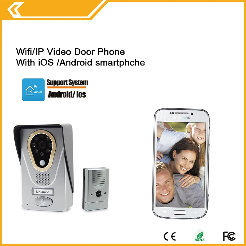 wireless video door phone WIFI doorbell intercom digital