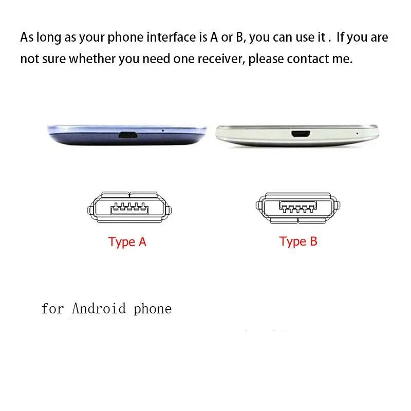 Qi Wireless Charger Receiver Charging Adapter Receptor micro USB for iPhone 5 6 6s plus type C Samsung Xiaomi HTC Android phone