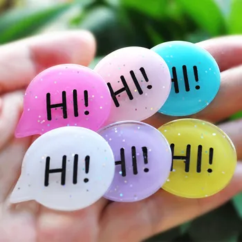 

18pcs very cute flat back resin parts resin hi glitter color for DIY decoration