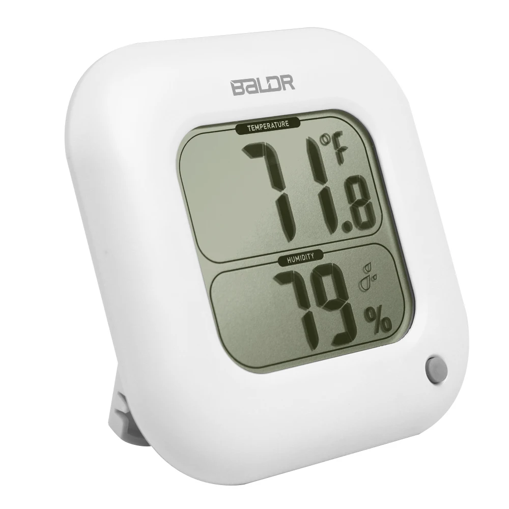 Baldr Цифровой термометр гигрометр внутренний Макс/мин комнатный измеритель температуры датчик влажности Датчик настенный стол ЖК-дисплей квадратный