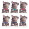 Custom Safety Cat Collar Personalized Cute Kitten Puppy Collars with Bell Name Tag Nylon Print Pet Cats Necklace Accessories 4