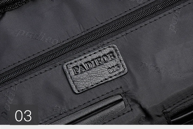 Padieoe известный бренд натуральной кожи Для мужчин Портфели Бизнес кожаная мужская Портфели мужской Повседневное плеча сумки-шопперы