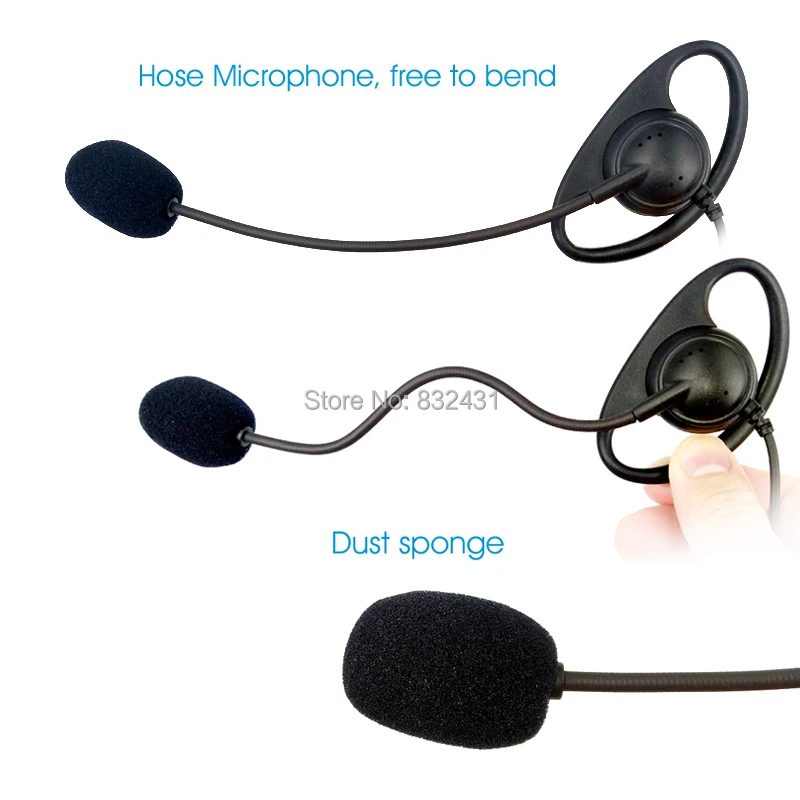 2 Pin D-Shape Headset for Motorola HYT Walkie Talkie 7