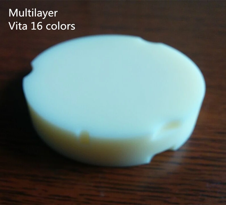 

Mulilayers Vita 16 colors zirkonzahn dental cad cam pmma blocks