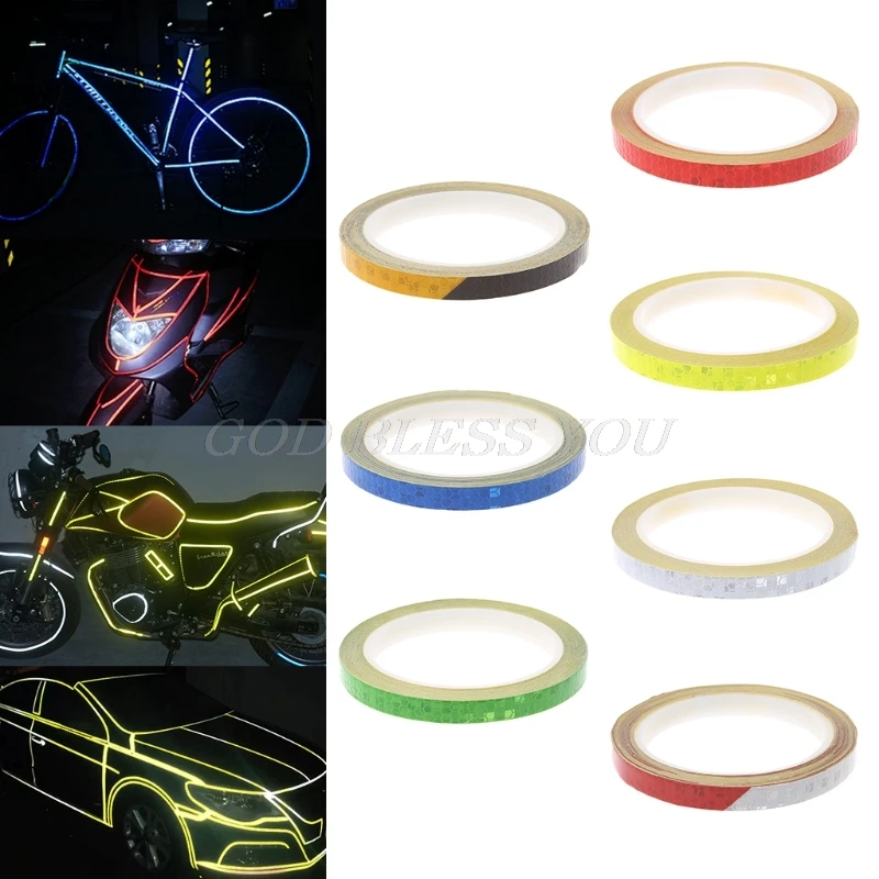 

Bicycle Reflector Reflective Sticker Safety Warning Cycle Fluorescent Decal Tape