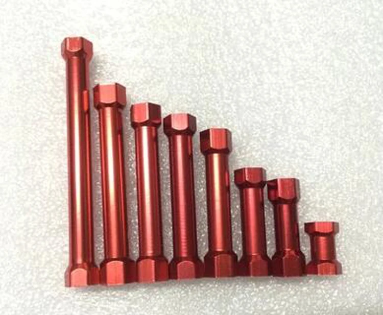 10PCS/Lot M3 Hexagon Round Aluminum Column Long Nut Studs Coupling Rod Length 9mm-55mm for RC Quadcopter Frame | Игрушки и хобби