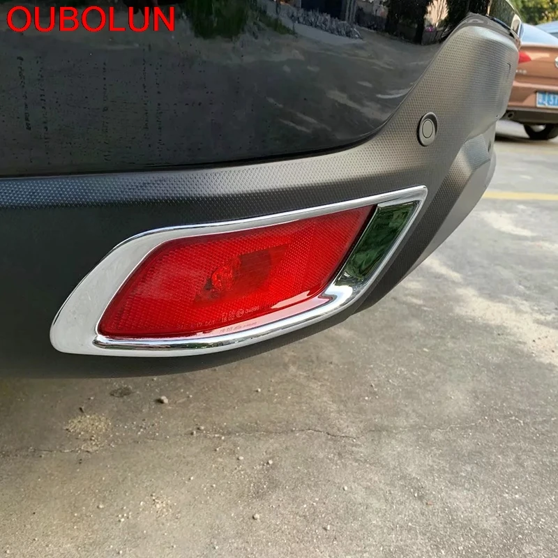 OUBOLUN For Subaru Forester SK 2018 2019 Exterior Accessories Rear Tail Fog Light Lamp Foglight Farme Cover Trim Styling ABS | Автомобили