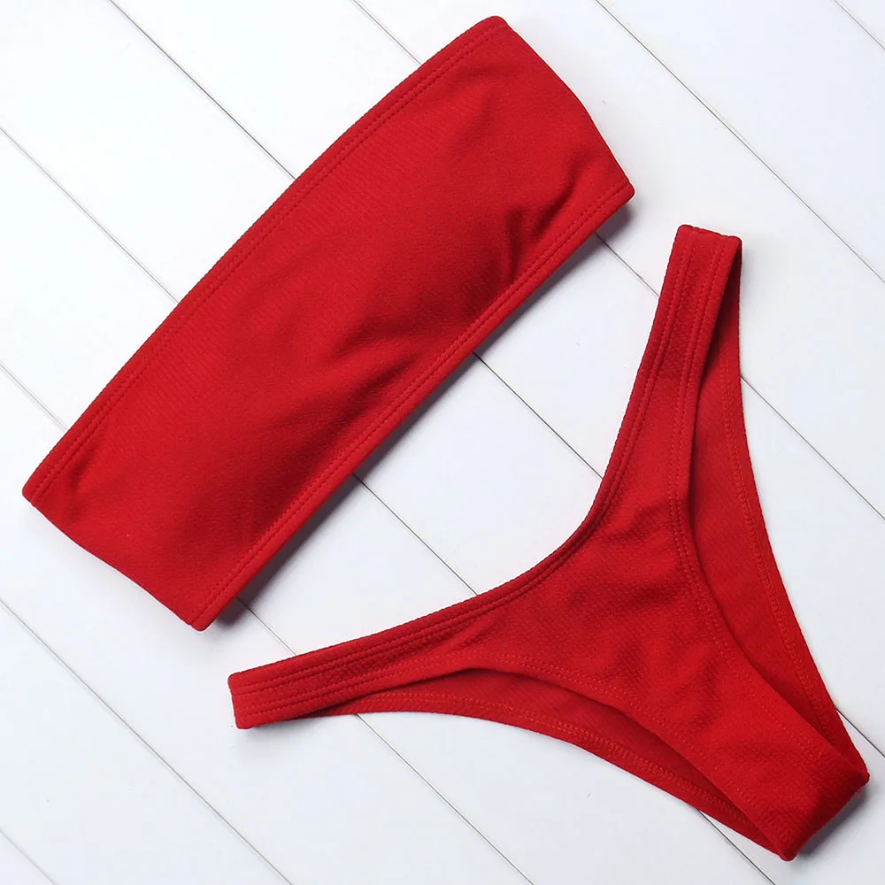 Kaufen OMKAGI Sexy Push Up Bikinis Set Schwimmen Badeanzug Bademode bademode Badeanzug Frauen Brazilian Bikini 2018
