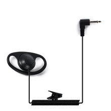 Earphones and headphone D type Listen Only Earpiece 3.5mm Audio Plug Earphone for Walkie Talkie Smartphone