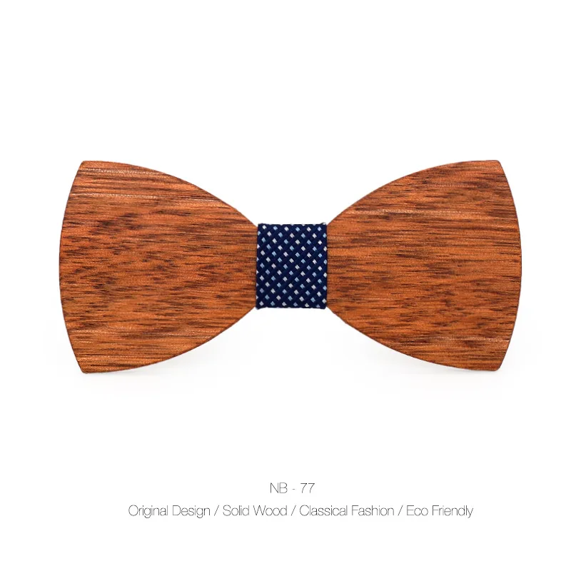 Простой мужской костюм деревянный лук галстук для мальчишник мужчины строгая Деловая одежда галстук - Цвет: NB77