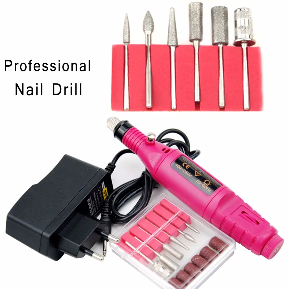 Professional Electric Nail Drill Bits Set Mill Cutter Machine For