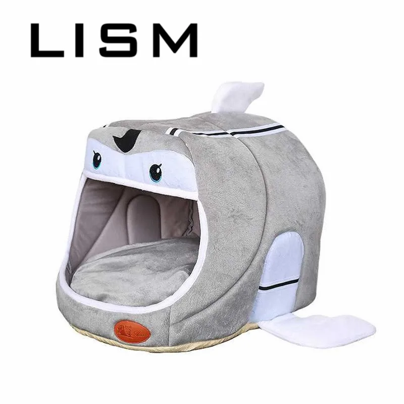 

Pet Dog Bed Plane Shape Warming Dog House Soft Material Nest Dog Baskets Fall and Winter Warm Kennel For Puppy Dog Cat Mat New