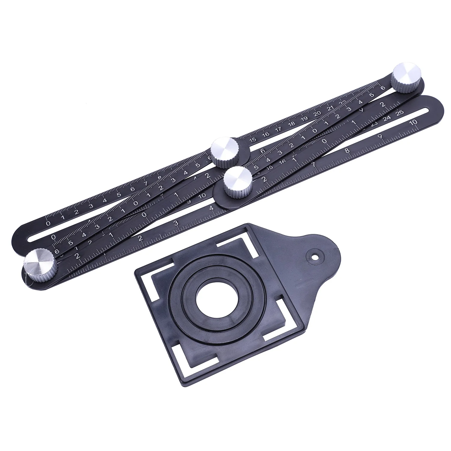 

Angle Ruler Woodworking Project Plans Multi-Functional Aluminum Alloy Folding Tapping Positioning Ruler Measuring Tool 4 Fold