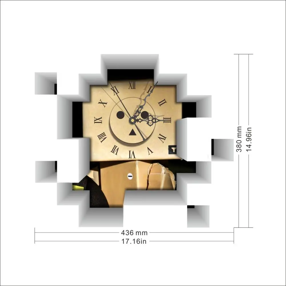 Красочные ладони 3D модные настенные часы Бесшумный ход часы самоклеющиеся Декор ПВХ наклейка для дивана фона акриловые дисковые часы - Цвет: 005