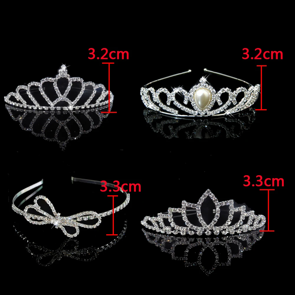 AINAMEISI New Princess Tiaras and Crowns Headband Kid Girls Bridal Prom Crown Wedding Party Accessiories Fashion Hair Jewelry jewelry accessories hair accessory hair headdress bridal headwear hair band crown