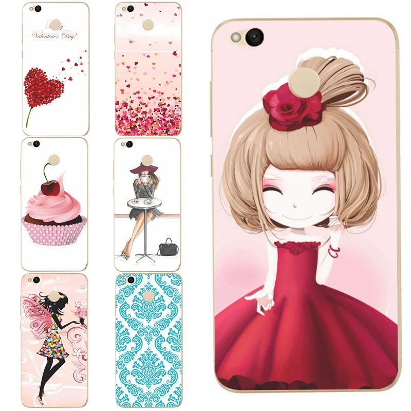 MLCRIYG Soft Phone Case For Xiaomi Redmi 4X TPU Coloful Marble Manlada Painted Design Fundas B066 |
