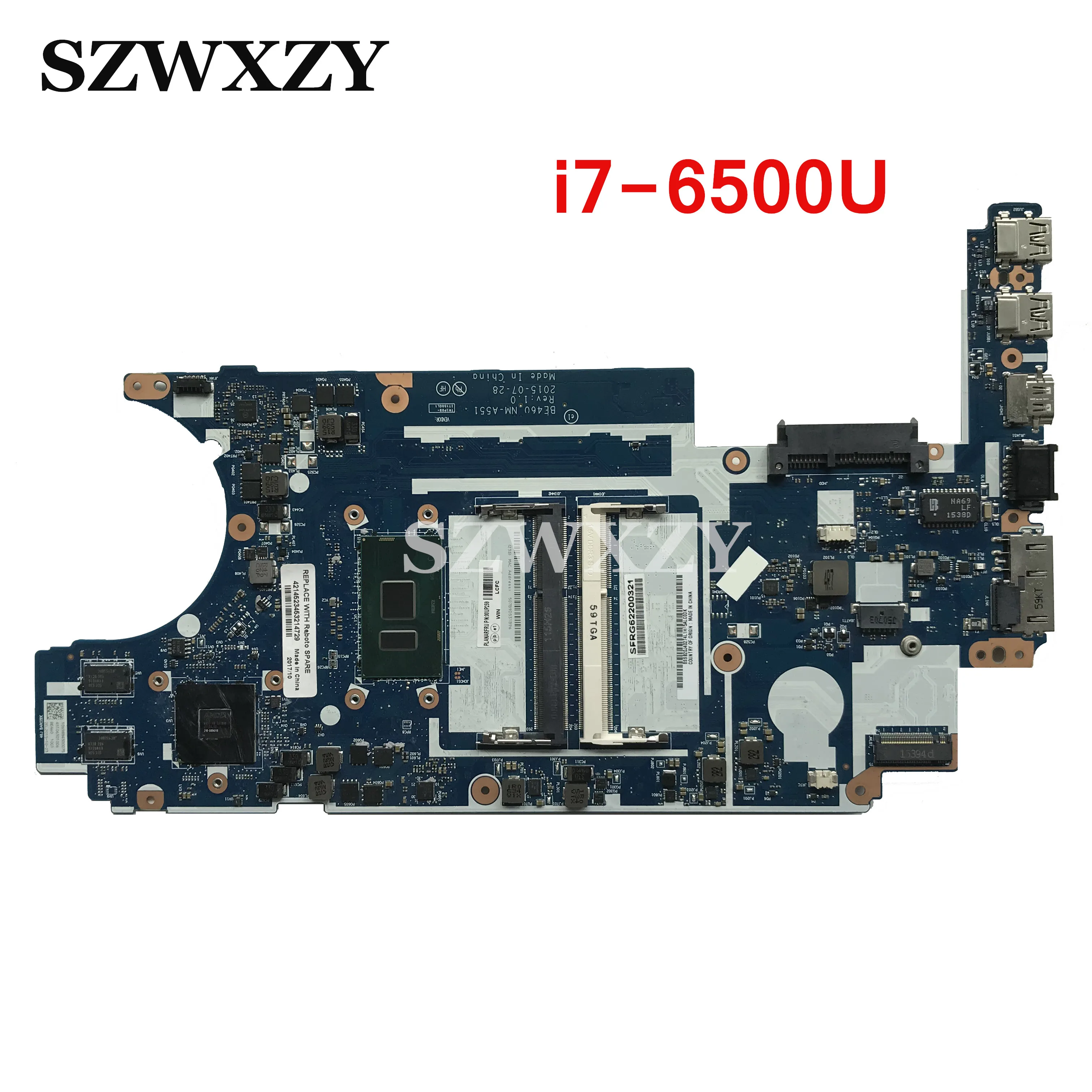 Высокое качество для lenovo ThinkPad E460 Материнская плата ноутбука 00UP248 NM A551 с i5 6200U 2 30