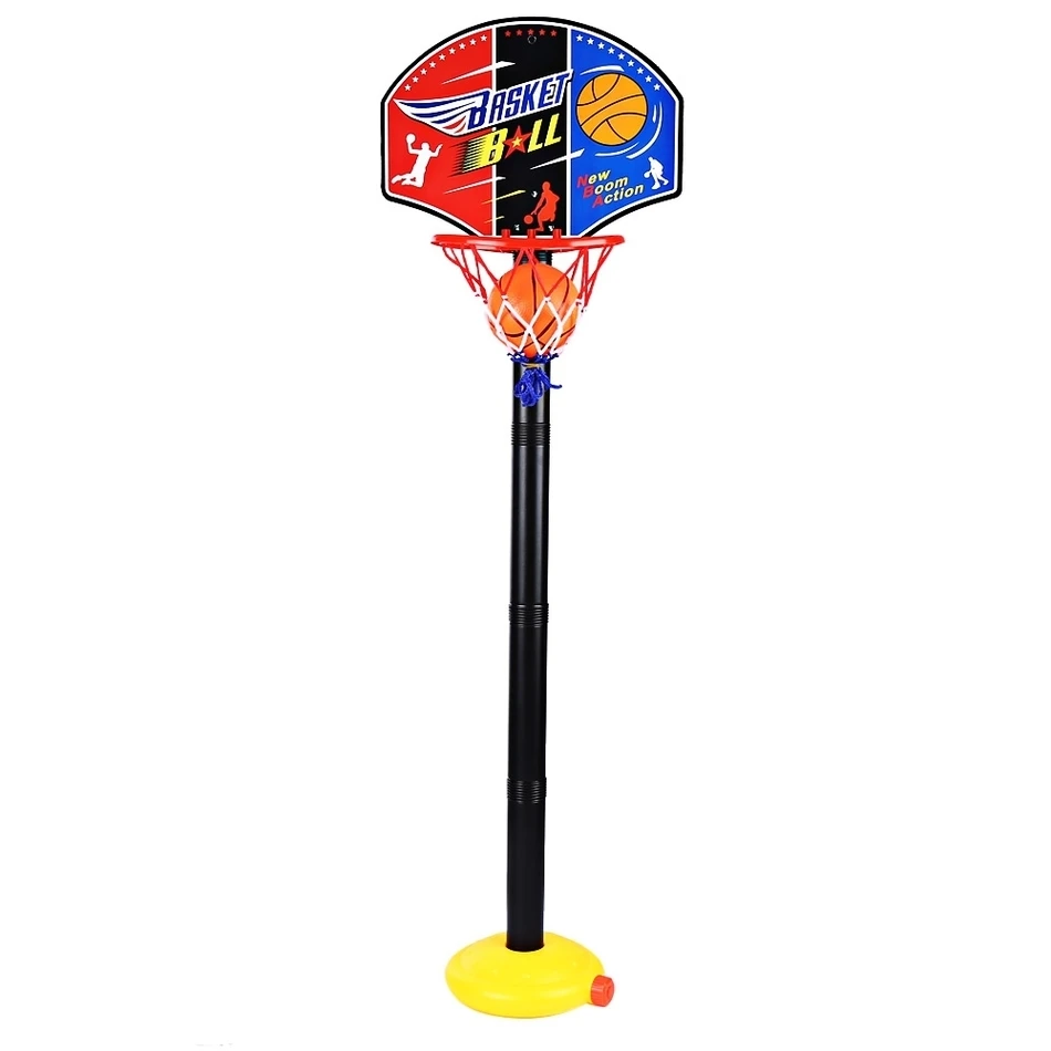Новые 2017 Детские миниатюрный Баскетбол обручи набор стоит регулируемый с Надувное насос для детей мальчиков открытый весело и спорта