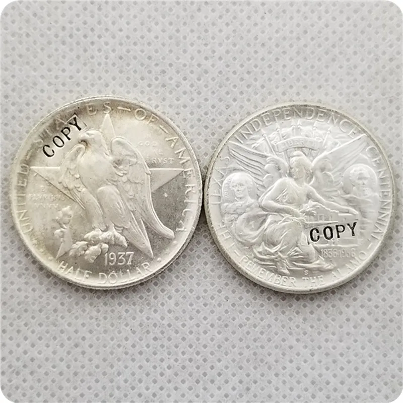 UNC silver USA 1934-1938 TEXAS юбилейные 50 центов копии монет