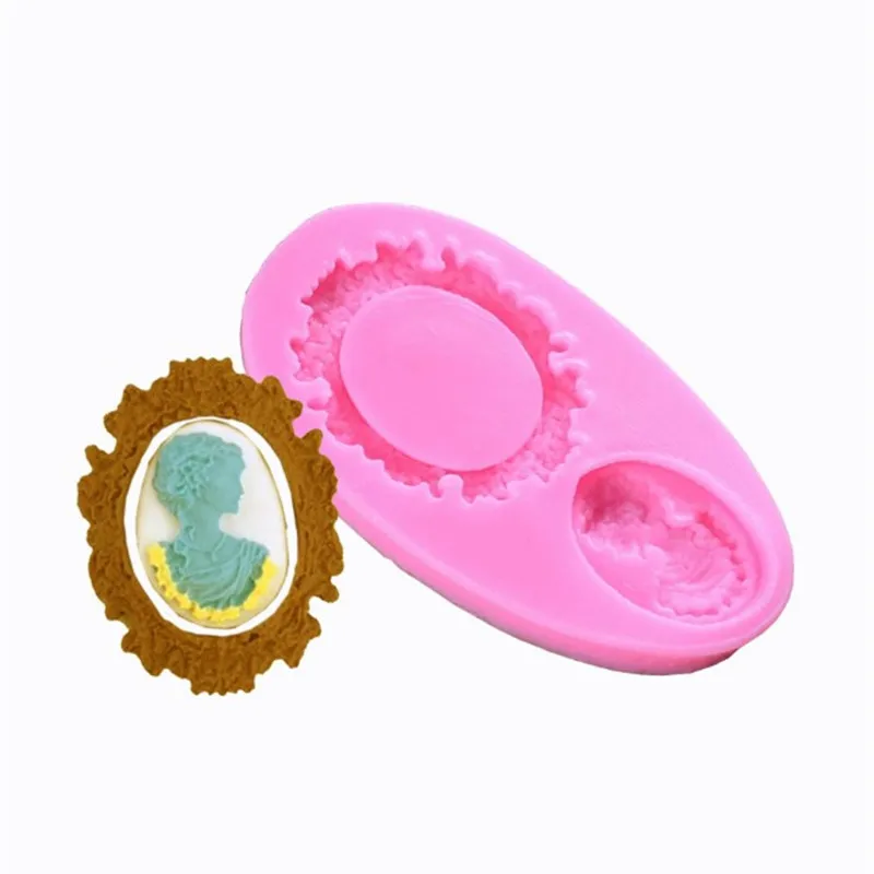 

Mirror Fondant Cake Decorating Tools Frame Chocolate Mold Silicone Baking Molds Fimo Clay Candy Moulds Kitchen Accessories