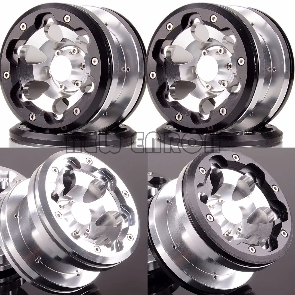 

NEW ENRON Aluminum 2.2" 6 Holes Beadlock Wheels(4) 2023 For Axial Yeti/Wraith RC Crawler