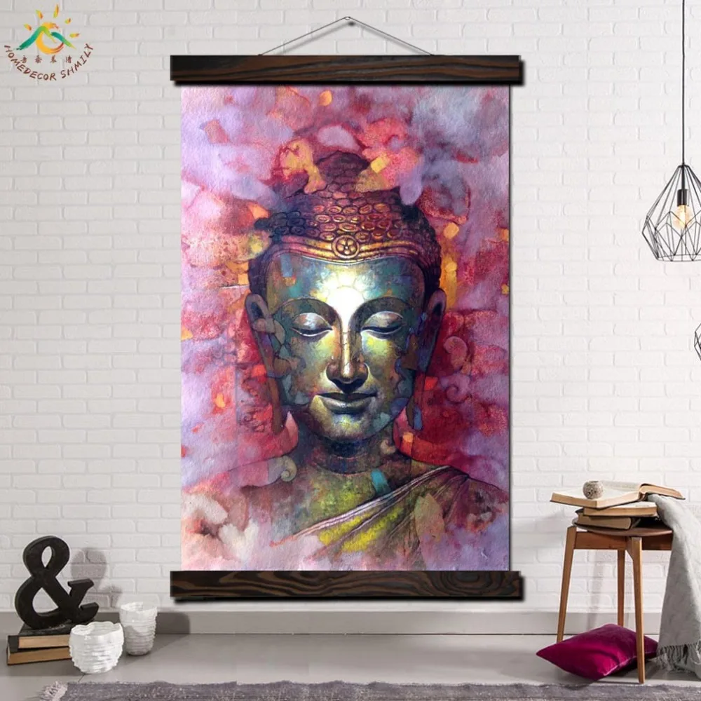 

Buddha God Peace Modern Canvas Prints Poster Wall Painting Scroll Painting Artwork Pictures Home Decoration