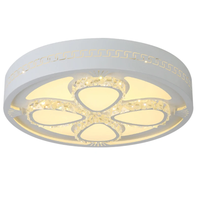 

LED round crystal ceiling lamp modern simple dining room lamp living room lamp warm bedroom ceiling lamp AP8091452