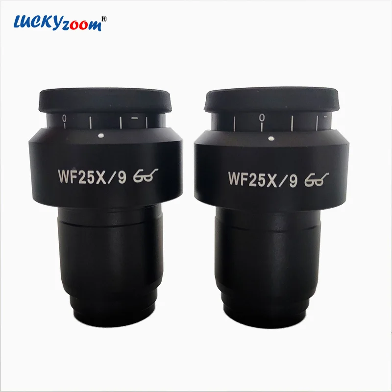 

Lucky Zoom 9MM Super Widefield WF25X Microscope Eyepiece Lens For Binocular Trinocular Stereo Microscope Acesories 30MM Thread