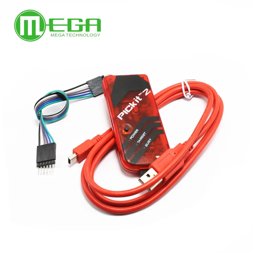 

PICKIT2 PIC Kit2 Simulator PICKit 2 Programmer Emluator Red Color w/USB cable Dupond Wire