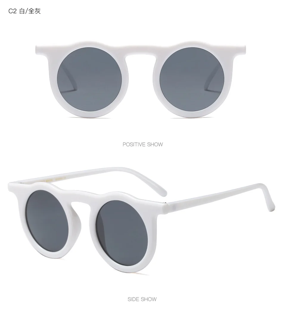 Старинные круглые солнцезащитные очки для черный цвет, для мужчин белый леопард ретро небольшой панк стили солнцезащитные очки для женская летняя обувь г. мужские подарок FML