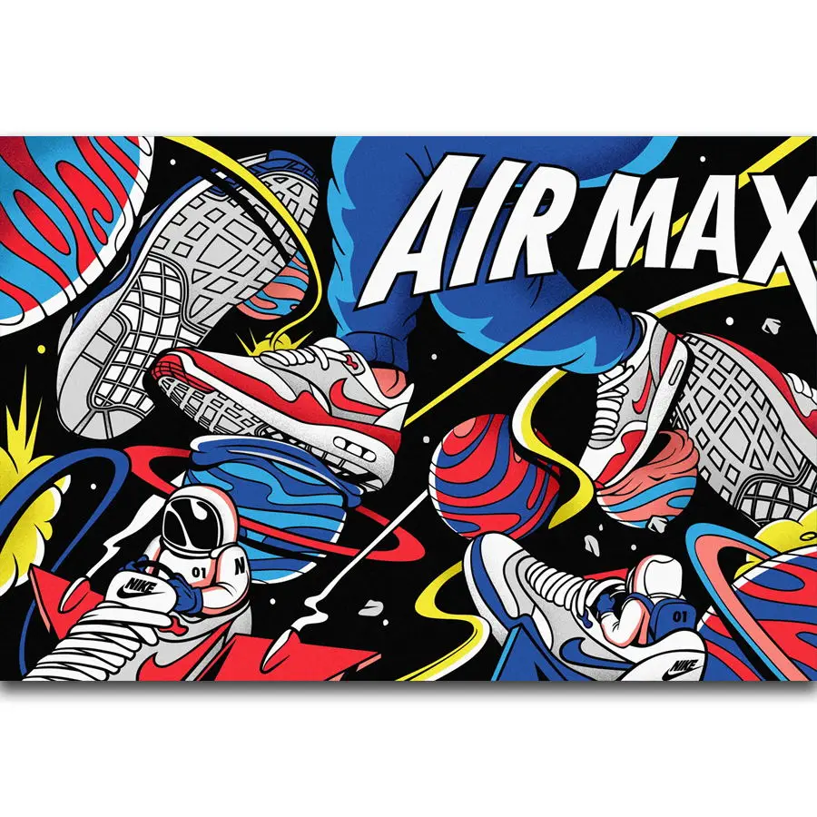 

S2808 Air Max 30 Anniversary Shoes Sneaker Fashion Wall Art Painting Print On Silk Canvas Poster Home Decoration