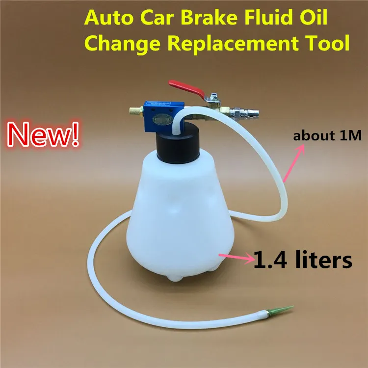 New arrival!1.4L Auto Car Brake Fluid Oil Change Replacement Tool Pump Oil Bleeder Empty Exchange Drained Kit Equipment Tool New arrival!1.4L Auto Car Brake Fluid Oil Change Replacement Tool Pump Oil Bleeder Empty Exchange Drained Kit Equipment Tool