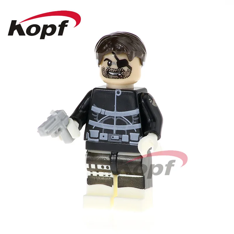 

Single Sale Agent Zero Super Heroes Nick Fury Carnage Spider-Man Mark 3 Bricks Model Building Blocks Children Gift Toys PG342