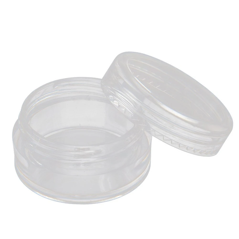 

HTHL-50 Pieces Travel Cosmetic Sample Containers 5 Gram Plastic Pot Jars