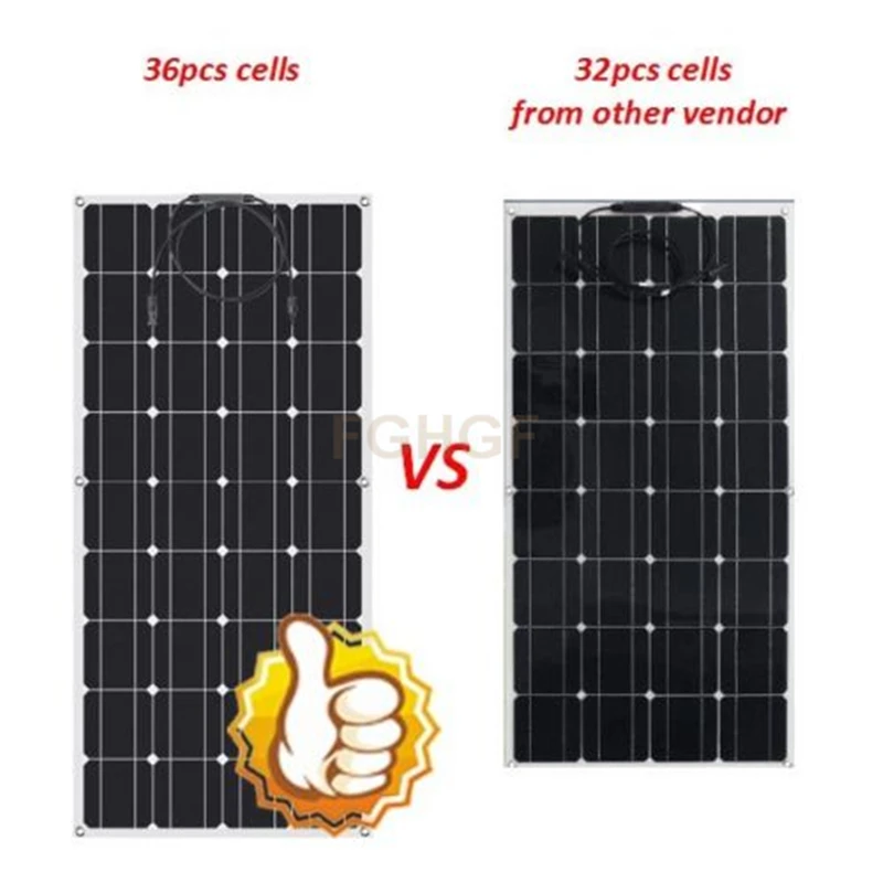 300 Watt Flexible Solar Panel Kit+ 30A LCD MPPT Controller+ 5M Solar Cable+ Y Connectors with or without Battery Cable