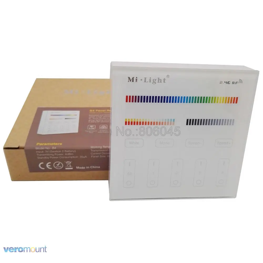 Умный контроллер сенсорной панели Milight T1 T2 T3 T4 B1 B2 B3 B4 Одноцветный/CCT/RGBW / RGB + CCT для