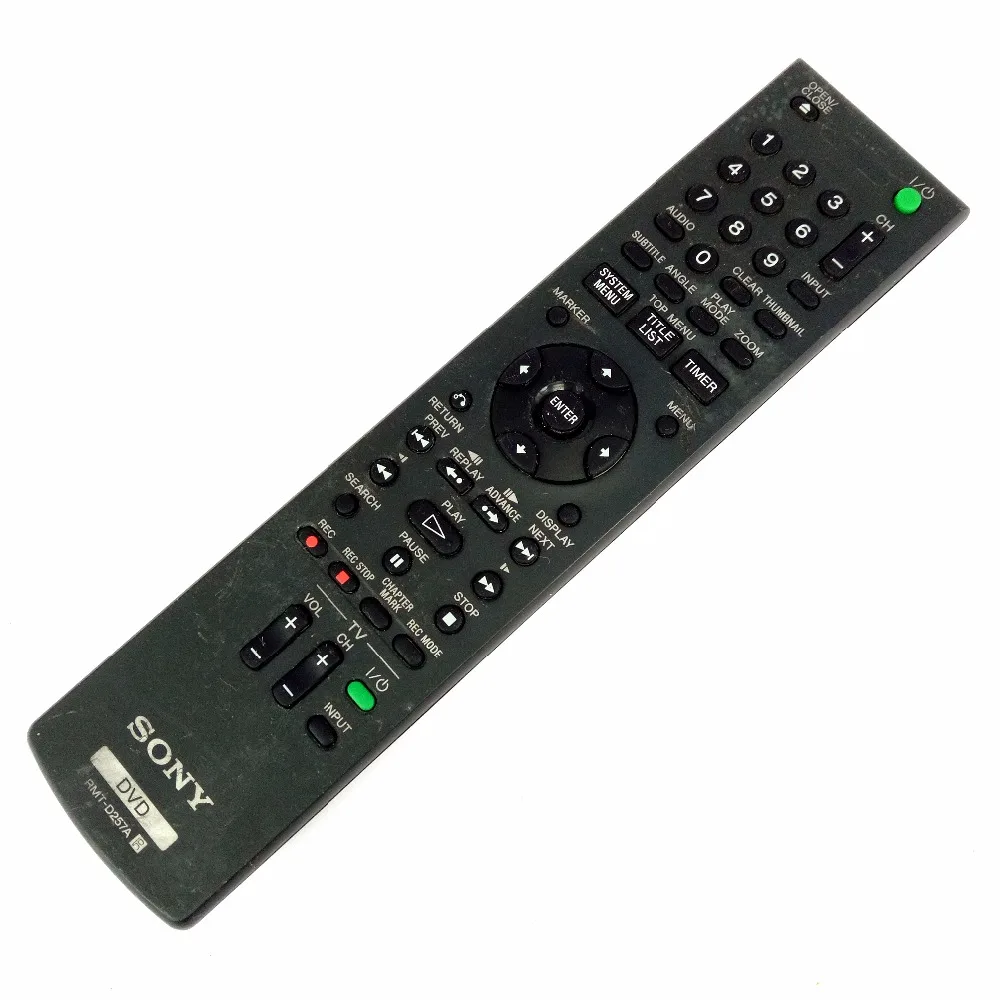 Used 60% NEW Original for Sony DVD Remote control RMT D257A Replace RMT  D256P RMT D246P For RDR GX380 RDR GX257-in Remote Controls from Consumer  Electronics ...