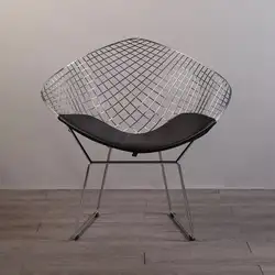 Бесплатная доставка, U-BEST кресло для отдыха с изображением Гарри ромбовидного алмаза, стальная проволока, стул Bertoia Diamond, металлическая