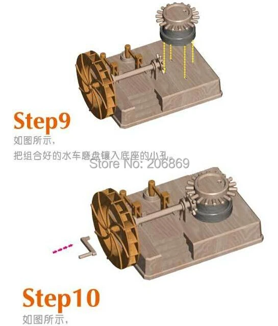 Исследуя детей креат игрушка научный эксперимент модель игры водяная мельница водное колесо 1 шт