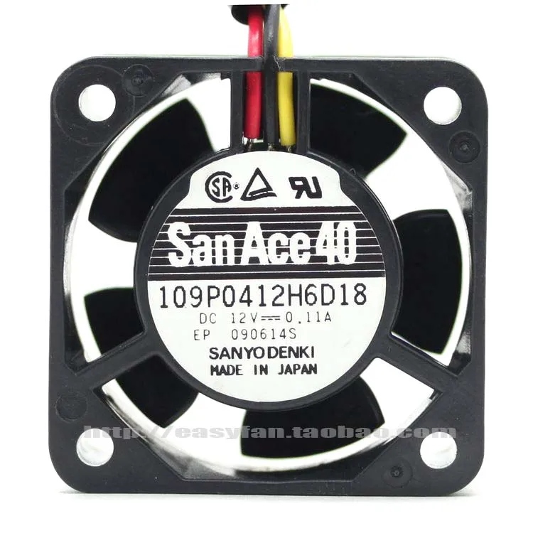 ο SANYO DENKI SAN ACE 109P0412H6D18 4cm 4020    12V ð ,  Ű