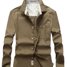 Прямая, осень, повседневные мужские хлопковые рубашки с длинным рукавом, льняные 6 видов цветов рубашки