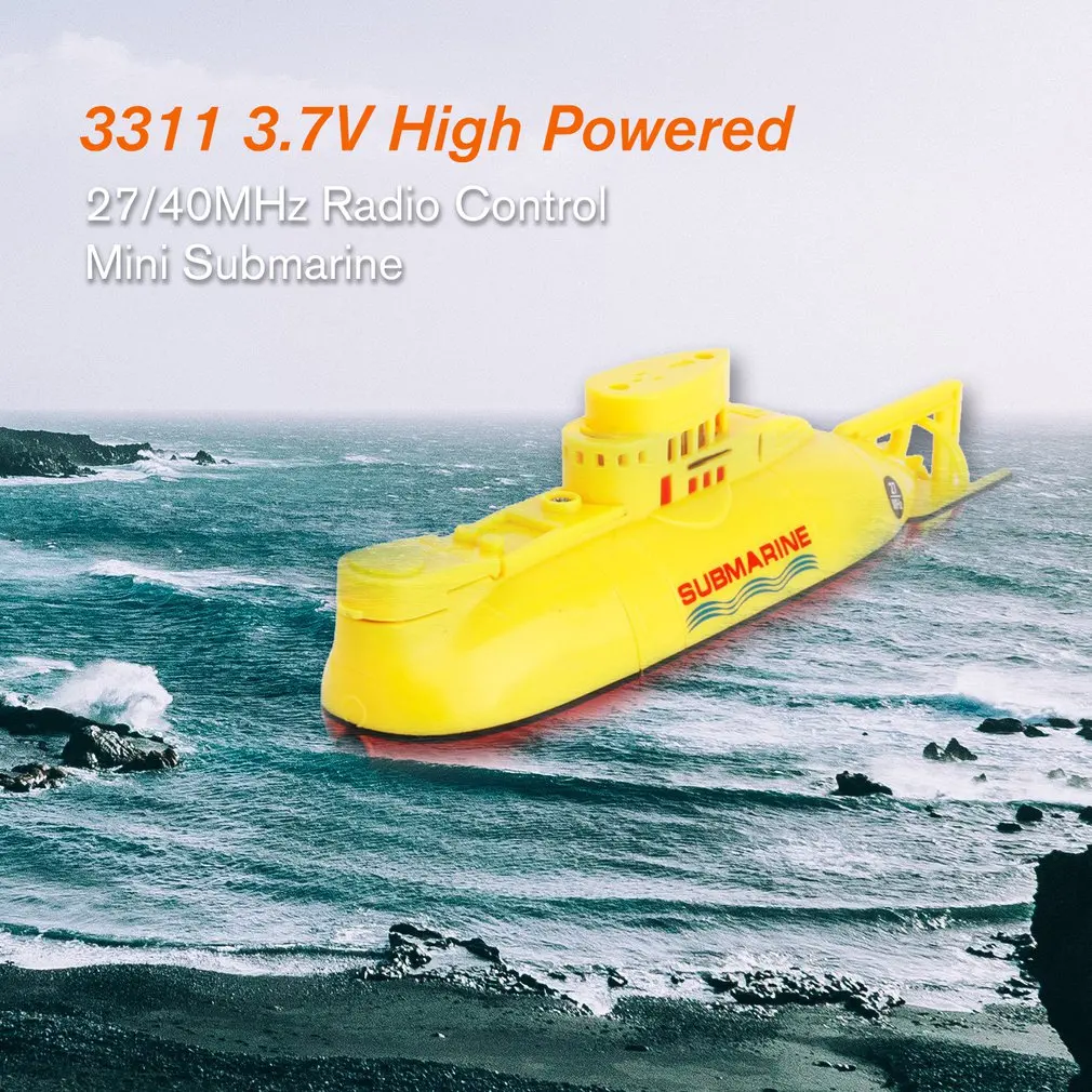 Мини-подводная лодка RC скоростная модель с высокой мощностью RC Подводная лодка Наружная игрушка с пультом дистанционного управления