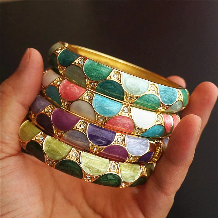 Женский эмалированный браслет высокого качества|bangle bracelet|ethnic banglebracelet enamel |