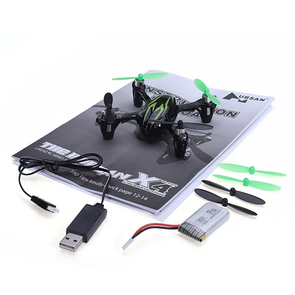 Hubsan X4 H107C Модернизированный 2,4G 4CH RC Квадрокоптер с 2-мегапиксельной камерой HD видео без пульта дистанционного управления без аккумулятора