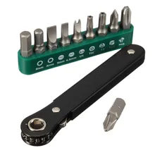 Multifunction 10 in 1 Ratchet Screwdriver Set Portable Mini Right Angle Ratchet Screwdriver Ratchet Driver Tool Set