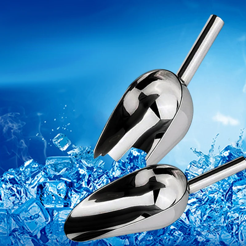 1pcs Aluminum Alloy Bar Candy Scoop Shovel Scoop Round Bar Pub Home Ice Cubes Spice Candy Flour Nut Spoon Wedding Buffet,ice cream scoop,ice shovel scoop,ice cube scoop