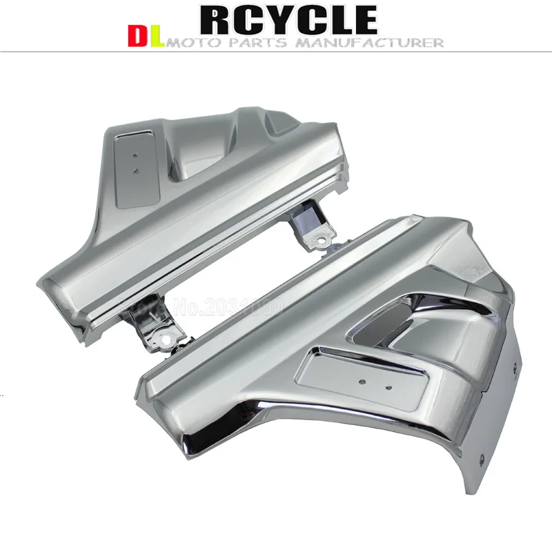 

Chrome Front Suspension Shock Cover Side Fender Lower Fork Shield Fairing Guard for Honda GL Goldwing 1800 GL1800 2001-2005