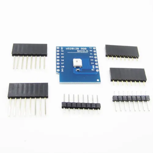 

WS2812B RGB Shield for WeMos D1 mini ESP8266 Module Board