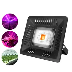 COB светодио дный LED Grow Light полный спектр 100 Вт ультра-тонкий водостойкий IP67 лампа для роста овощей цветы комнатные наружные растения