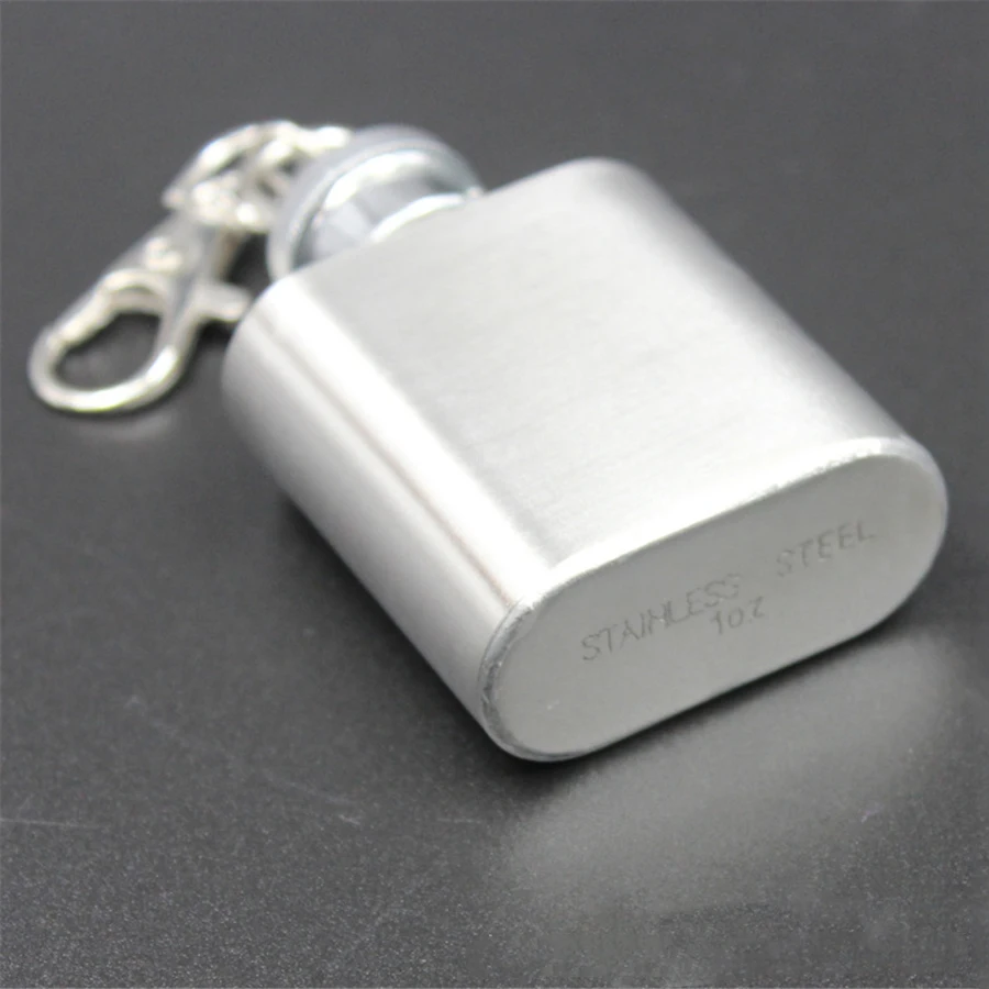 3  HIBOUR Mini Hip Flask Quality Stainless Steel Laser Welding 1 Ounce Flasks Outdoor Sports Portable for Whiskey Flasks